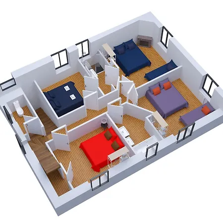 Tatil Evi Jolie M'home - Maison 15 Pers, 5 Sdb, 5 Wc, Proche Puy Du Fou *